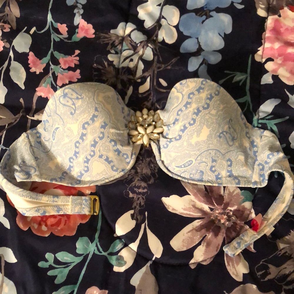 Victoria’s Secret jeweled bandeau bikini top